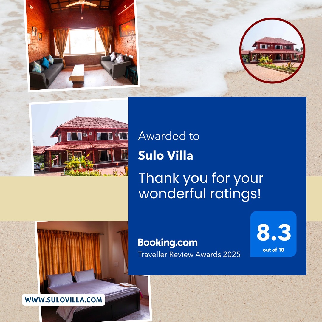 Booking.com Traveller Review Award 2025 — Sulo Villa, 8.3 out of 10